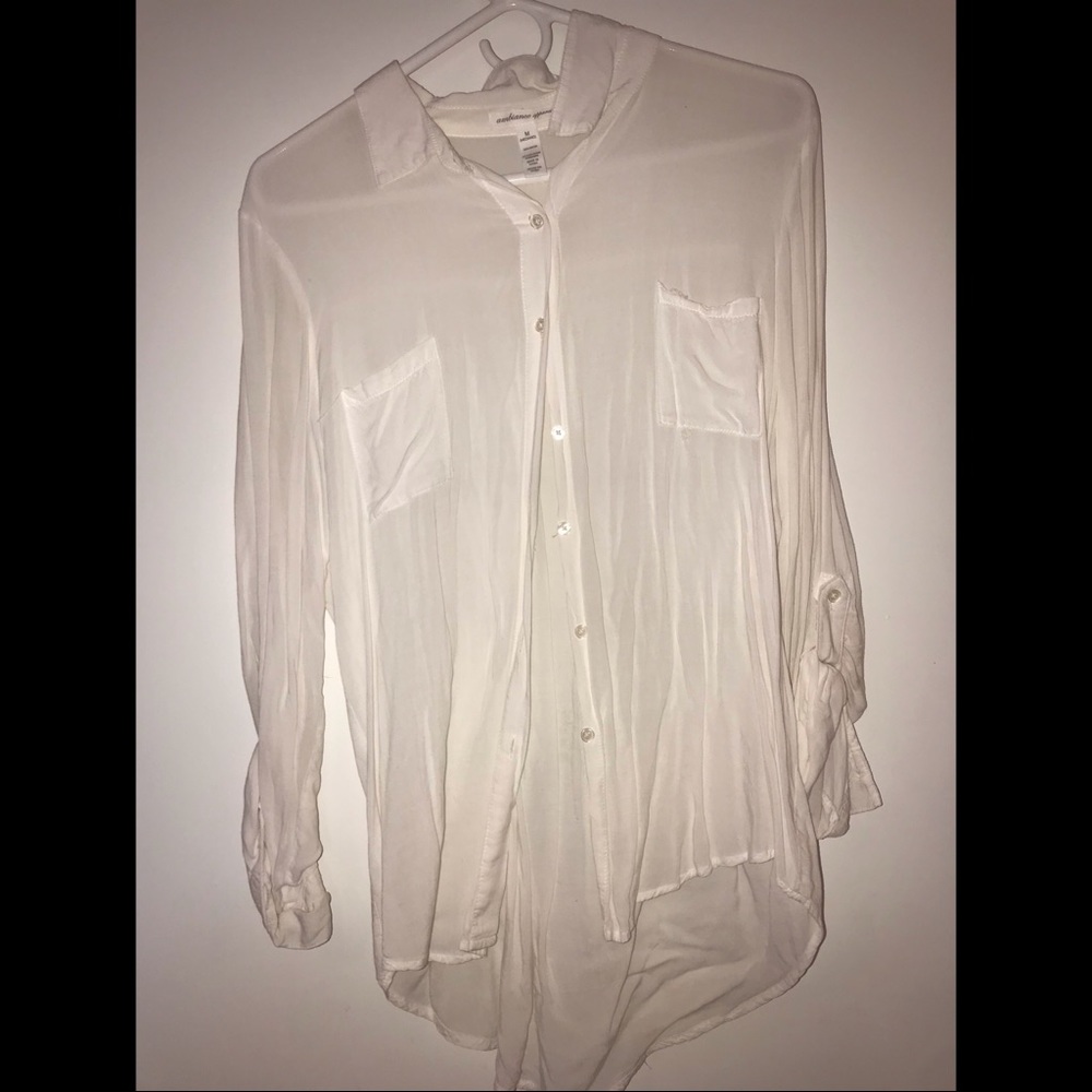 White button down
